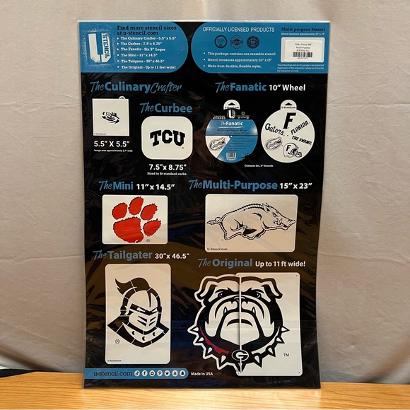 U Stencil Party Supplies San Jose State Spartan 23 X 5 Reusable